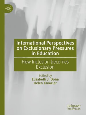 cover image of International Perspectives on Exclusionary Pressures in Education
